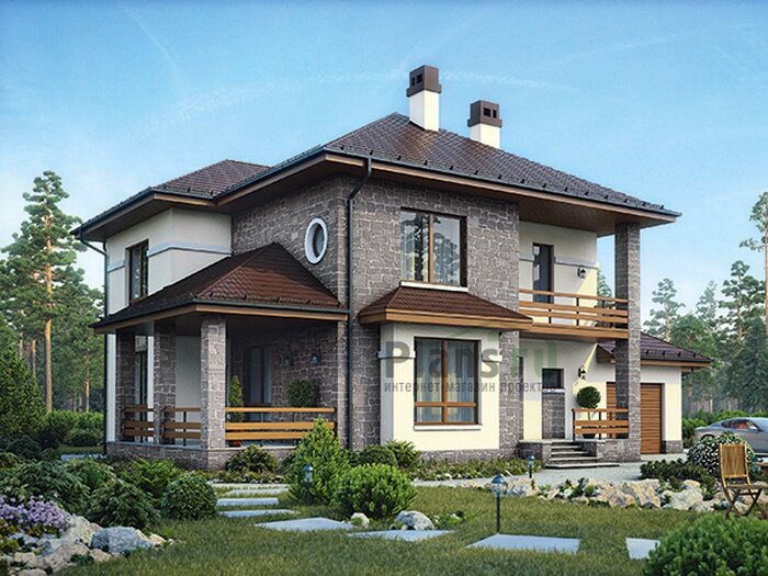 Проект дома Plans-45-71 (207 кв.м, кирпич) - фотография № 1