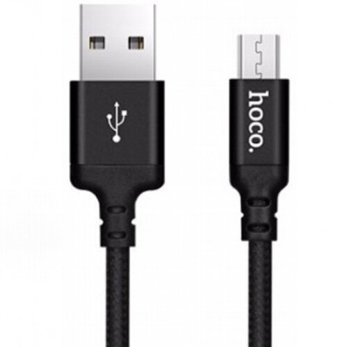 Кабель USB2.0 Am-microB Hoco X14 Black, черный - 1 метр