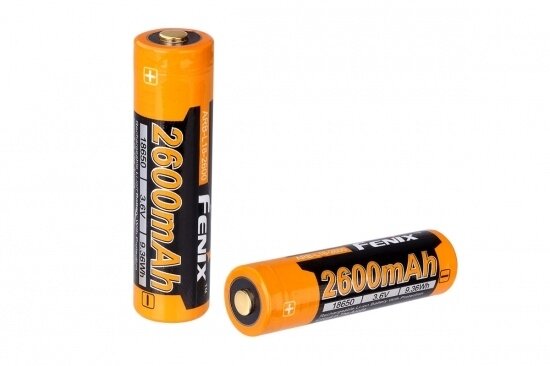 Аккумулятор 18650 FENIX Li-ion 2600 mAh, ARB-L18-2600 (с защитой)