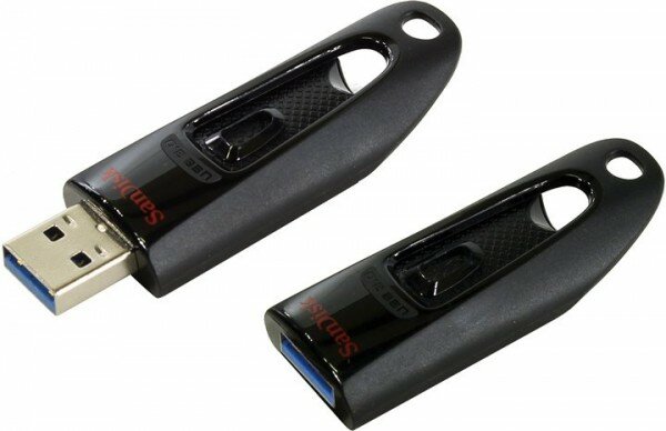 Флешка Sandisk 16Gb Ultra SDCZ48-016G-U46 USB3.0 черный SDCZ48-016G-U46