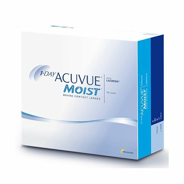 Линзы контактные Acuvue 1 day moist (8.5/-5,50) 180шт