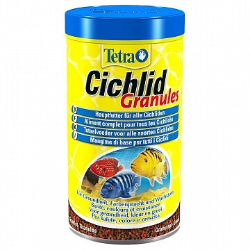 Корм Tetra Cichilid Granules Смесь д/средних и больших цихлид 500мл (гранулы), 225гр.