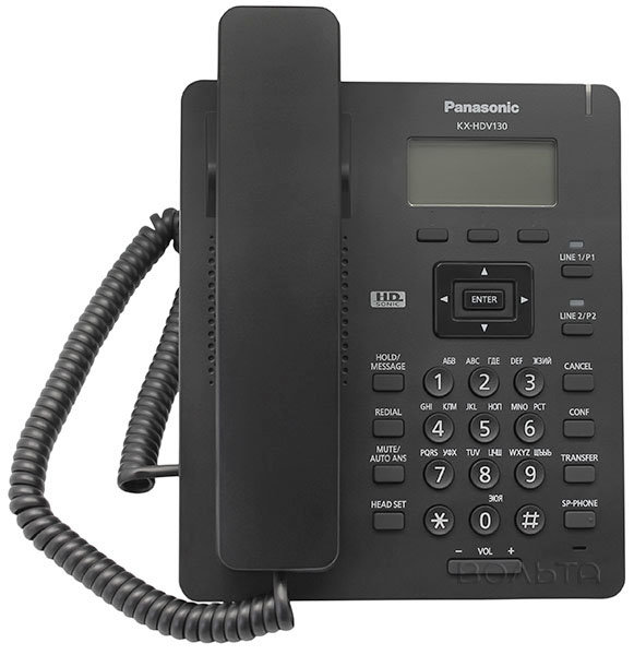 VoIP телефон Panasonic KX-HDV130RU black