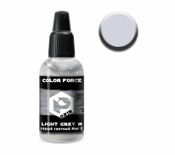 Pacific88 Aero COLOR FORCE Краска для аэрографа Серый светлый Миг 29 СМТ (Light grey MiG 29 SMT)18 ml