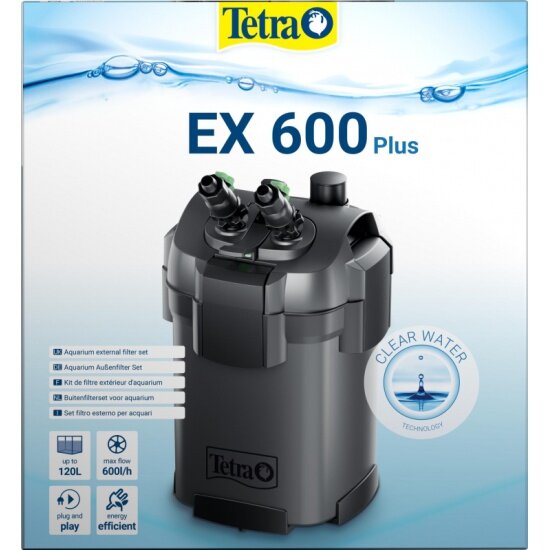 Внешний фильтр TETRA EX 600 Plus, 600л/ч (до 120 л)