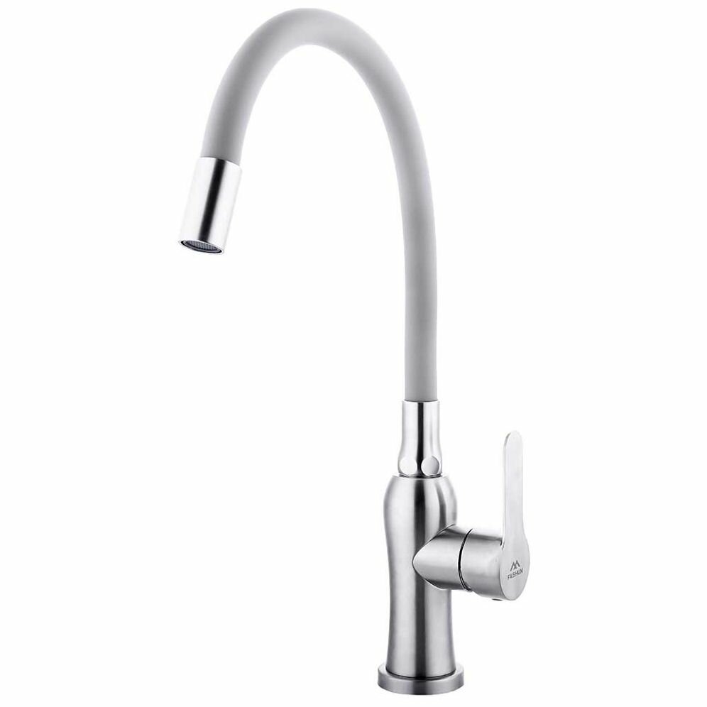 фото Смеситель для кухни Fashun (A54801-12) сатин,серый