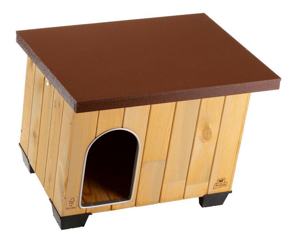 Будка для собак Ferplast BAITA 60 деревянная - фотография № 10
