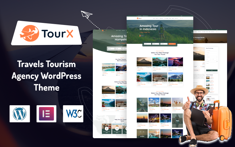 Шаблон Wordpress TourX - Travels Tourism Agency Тема WordPress