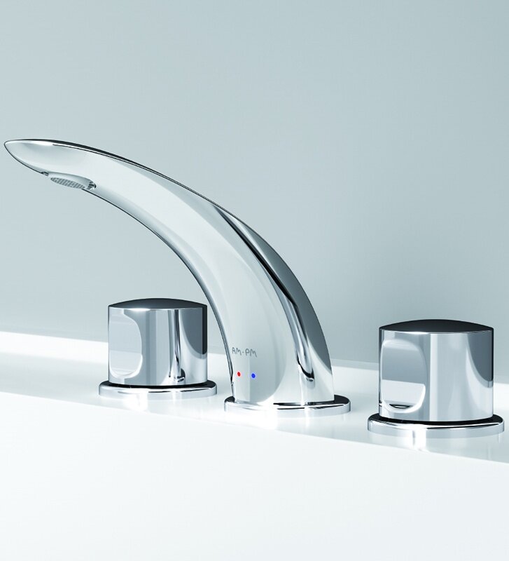 Am.Pm Смеситель Sensation F3008000 для раковины, на 3 отверстия, с донным клапаном