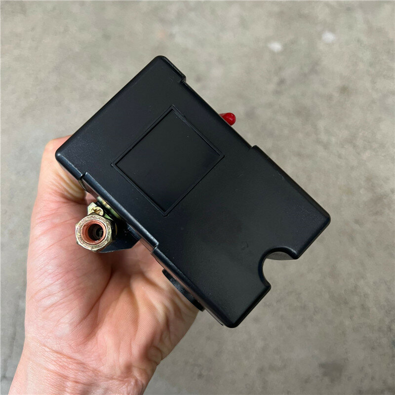 фото Реле давления FBANG, для воздушного компрессора, с красной ручкой, с автоматическим регулятором давления