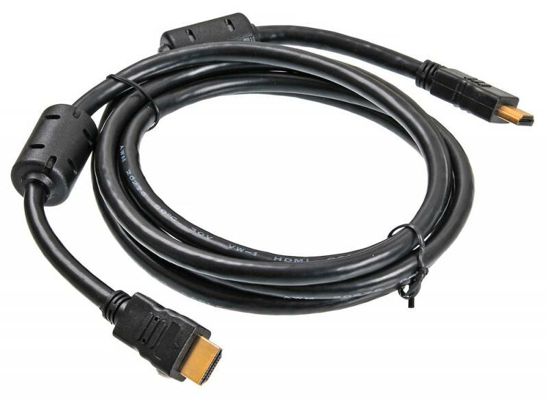 Кабель аудио-видео Buro HDMI (m)/HDMI (m) 1.8м. феррит.кольца черный (HDMI-19M/19M-1.8M-MG)