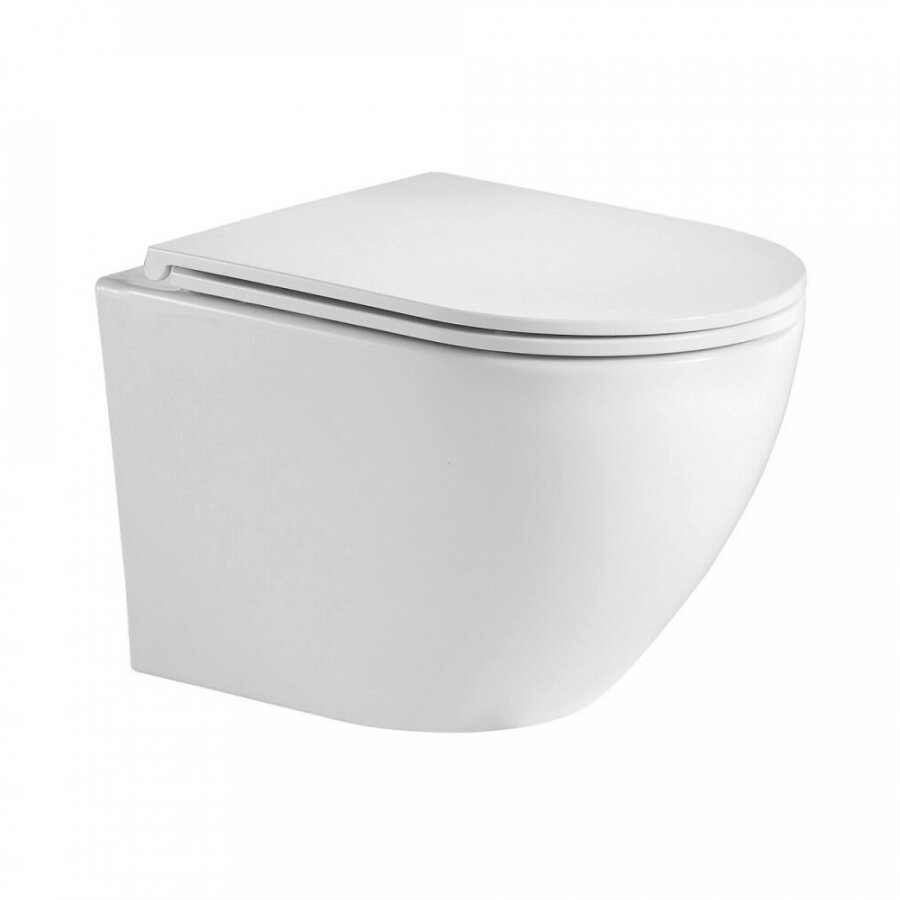 Унитаз безободковый Grossman GR-4411S 560x360x350 подвесной с тонкой крышкой