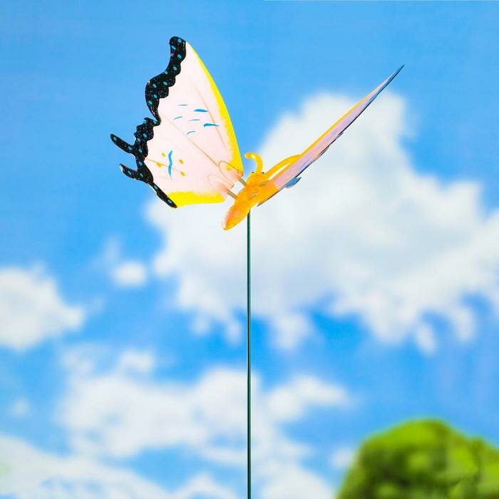 Штекер садовый "Бабочка" 60см, микс - фотография № 6