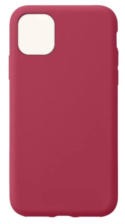 Чехол - накладка для iPhone 12/12 Pro, Silicon Case, без лого, винный