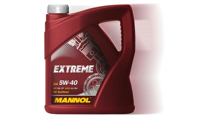 MANNOL Extreme SAE 5W-40 (4л.) Синт.моторное масло API SN/CF;ACEA A3/B4;MB 229.3 /226.5;VW502.00/505