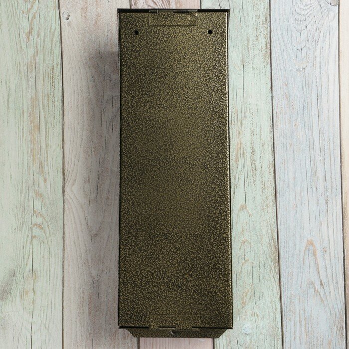 Romanoff Ящик почтовый без замка (с петлёй), вертикальный, «Узкий», бронзовый - фотография № 5