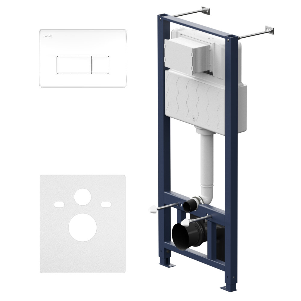 Am.Pm Инсталляция для подвесного унитаза с пневматической клавишей Pro M AM.PM I012704.8001