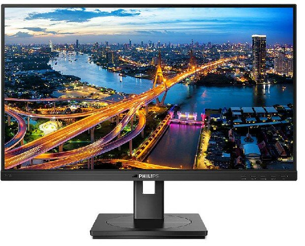 Монитор 23.8" PHILIPS 243B1/00 Black с поворотом экрана (IPS, 1920x1080, 75Hz, 4 ms, 178°/178°, 250 cd/m, 50M:1, +HDMI 1