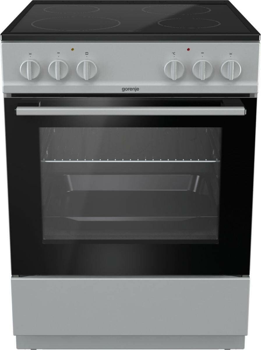 Плита электрическая Gorenje EC6111SG серый/черный