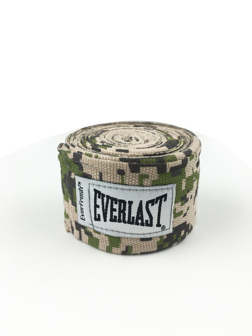 Бинты боксёрские: Бинты боксерские EVERLAST 3.5м Elastic, камуфляжные, артикул 4464CAMO