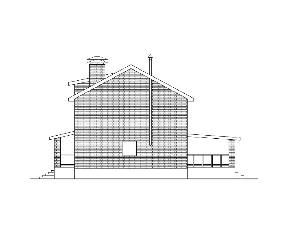Проект жилого дома SD-proekt 22-0008 (261,03 м2, 15,2*9,45 м, керамический блок 380 мм, облицовочный кирпич) - фотография № 8