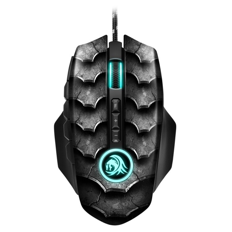 Мышь Sharkoon Drakonia II Black Игровая мышь (12 кнопок, 15000 dpi, USB, RGB подсветка)