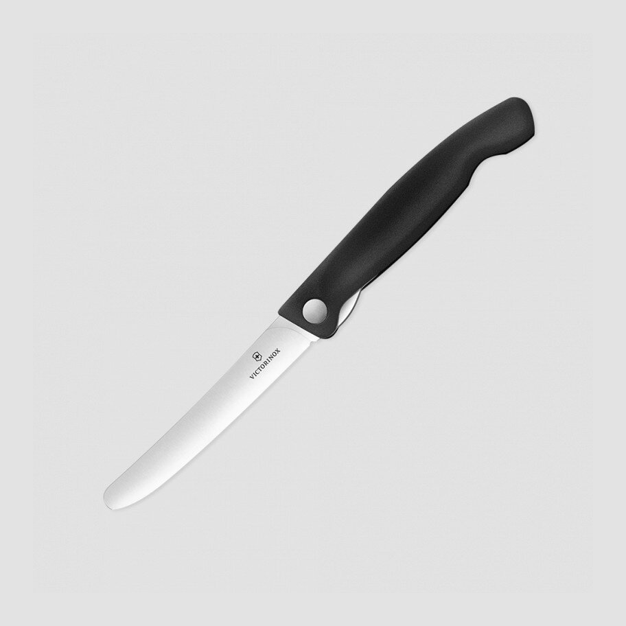 Нож складной для овощей SwissClassic 11 см, рукоять черная 6.7803.FB