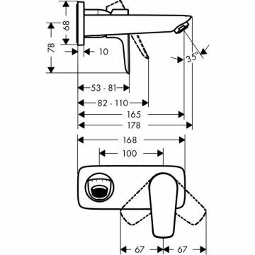 Смеситель для раковин Hansgrohe Talis E хром (71732000) - фотография № 2