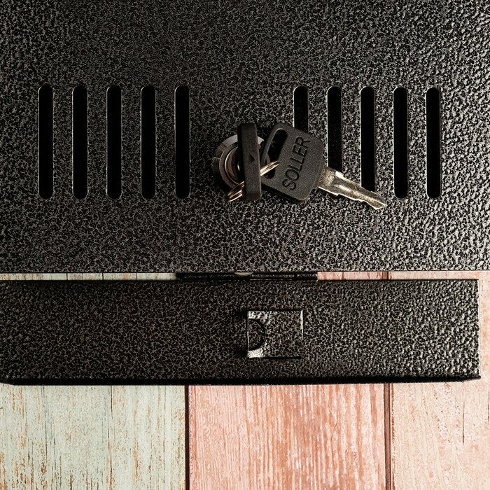 Ящик почтовый с замком, вертикальный, серебристый(В наборе1шт.) - фотография № 5