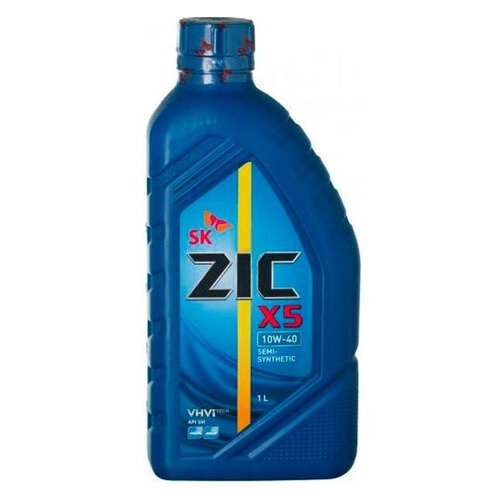 Моторное масло ZIC X5, 10W-40, 1л, полусинтетическое [132622]