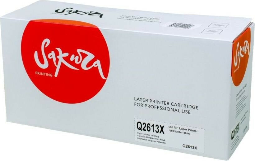 Картридж SAKURA Q2613X для HP LaserJet 1300/1300n/1300x, черный, 4000 к.