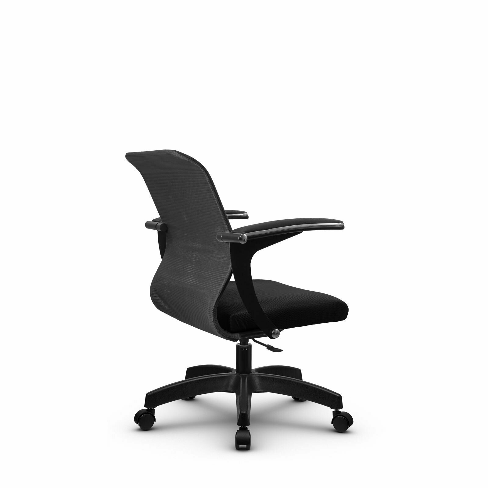 Компьютерное офисное кресло mетта SU-М-4/ подл. 160/осн. 005, Темно-серое/Черное - фотография № 3