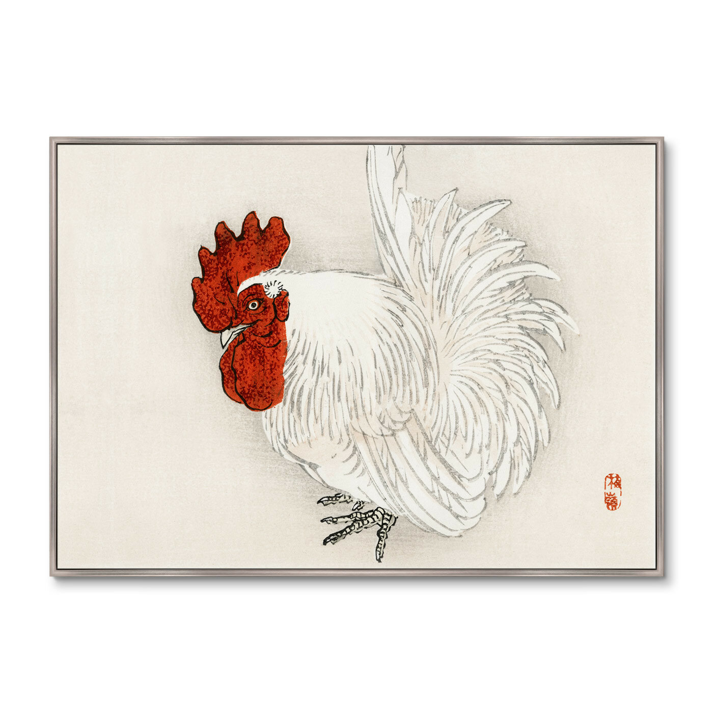 Репродукция картины на холсте Japanese Bantam, 1883г. Размер картины: 75х105см - фотография № 2