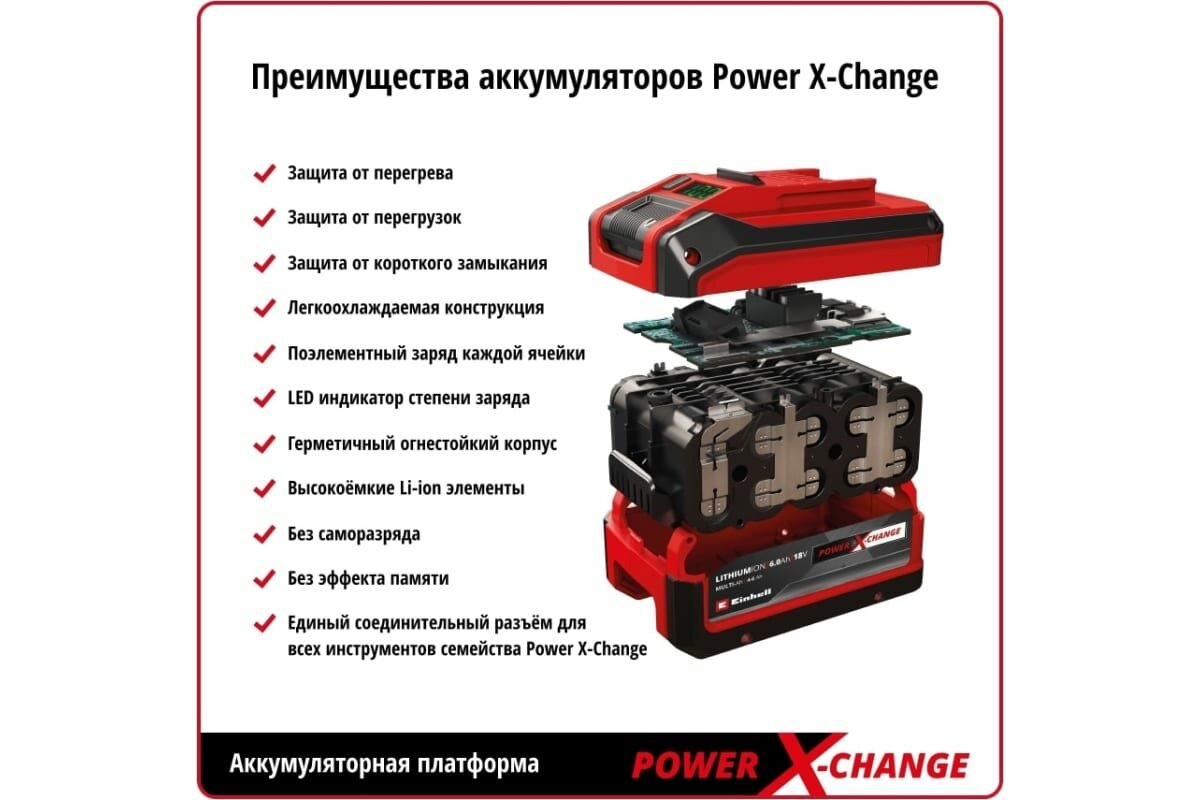 Аккумуляторный секатор Einhell PXC GE-LS 18 Li-Solo 3408300 - фотография № 9