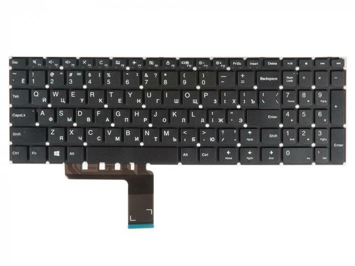 Клавиатура для ноутбука Lenovo IdeaPad 310 310-15ISK V310-15ISK 310-15ABR 310-15IAP черная без рамки гор. Enter