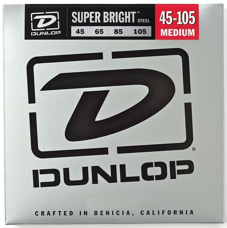 Dunlop DBSBS45105 струны для бас гитары Super Bright, 45-105