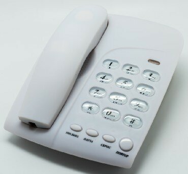 Телефон проводной вектор 816/05 WHITE