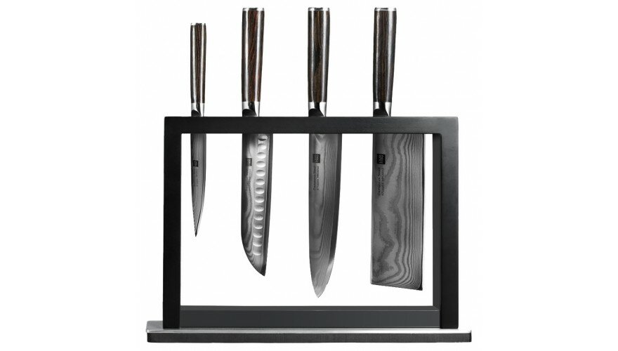 Комплект из 4 кухонных ножей премиум-класса Xiaomi HuoHou Knife Set Fire Composite Steel (HU0073)