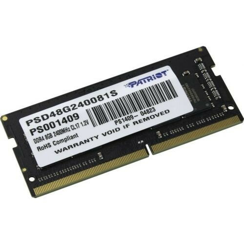 Patriot DDR4 SODIMM 8GB PSD48G240081S PC4-19200, 2400MHz