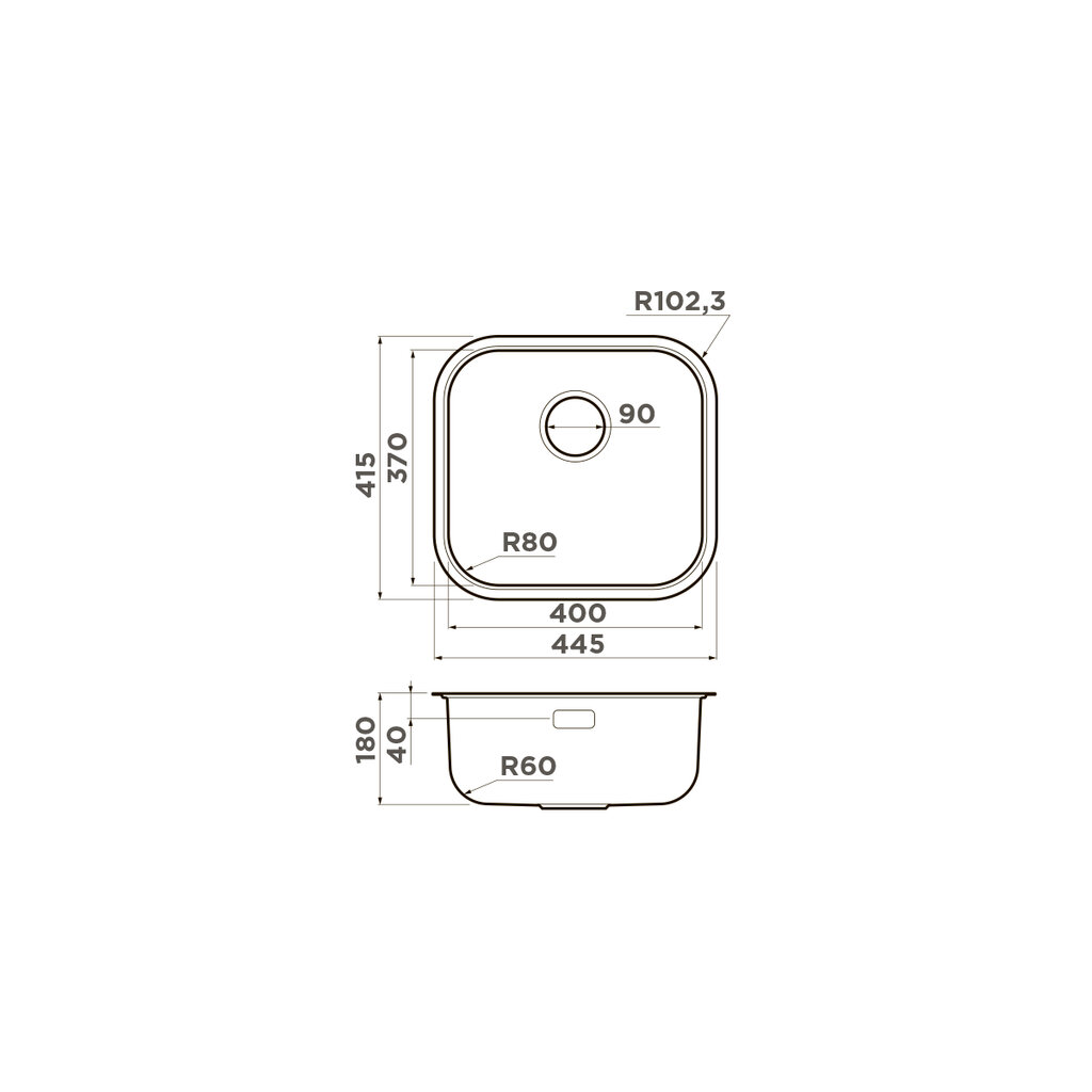 Кухонная мойка Omoikiri Omi 44-U/I-LG, PVD-покрытие, светлое золото 4993268 - фотография № 3