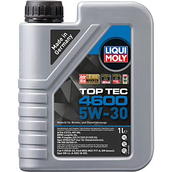 LIQUI MOLY 8032 Масло моторное LIQUI MOLY Top Tec 4600 5W-30 синтетическое 1 л 2315/8032