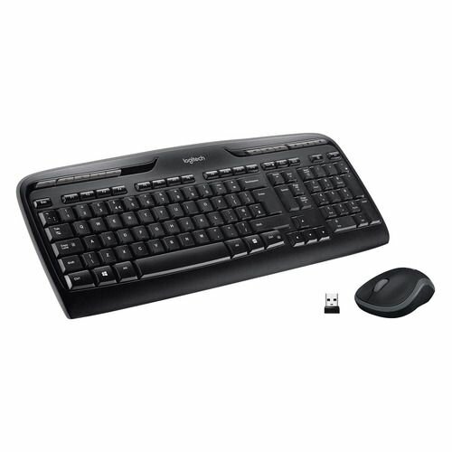 Комплект (клавиатура+мышь) Logitech MK330 USB беспроводной черный [920-003989]