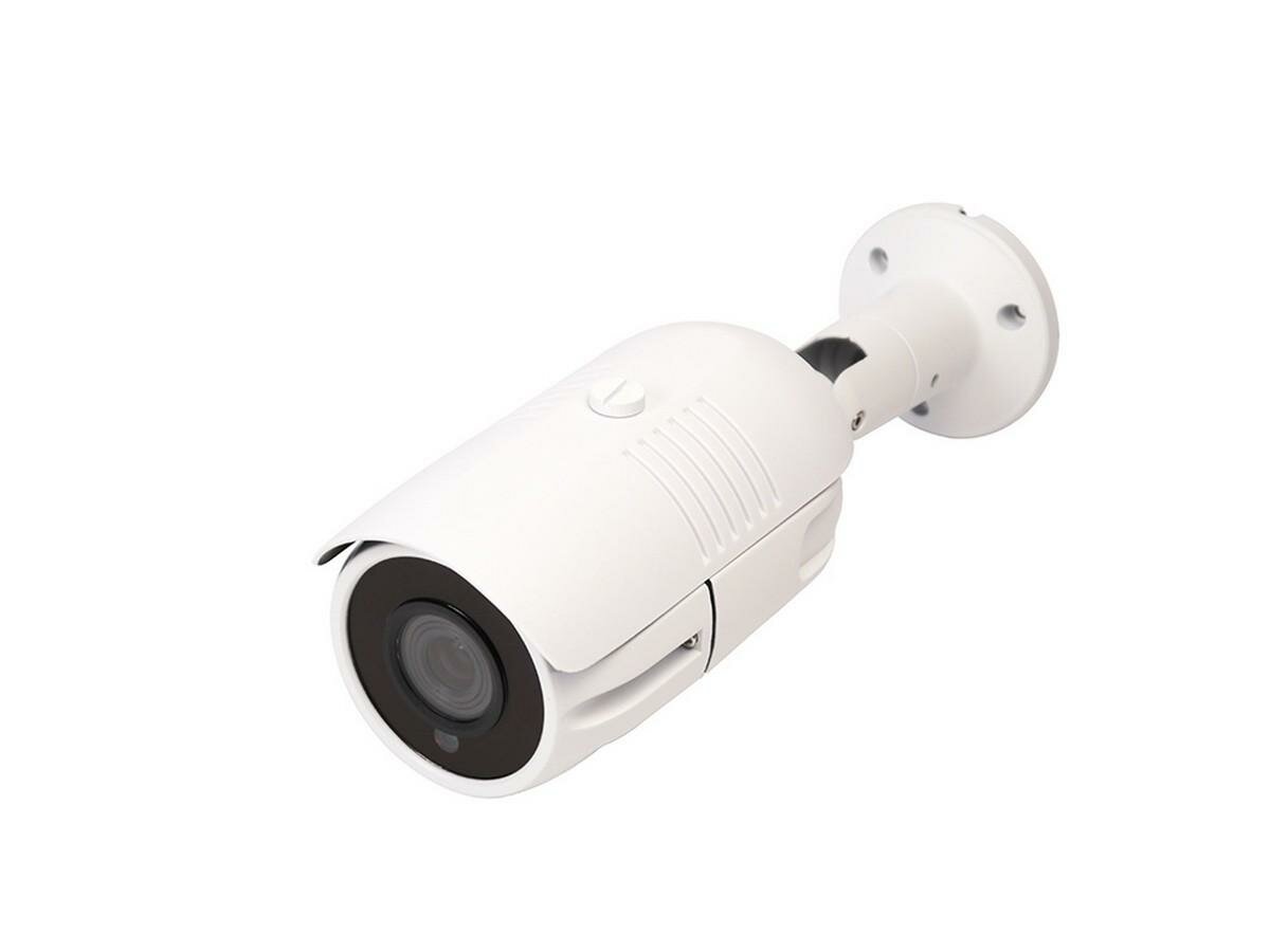 KDM 147-A8 - уличная 4K (8MP) AHD (TVI, CVI) камера наблюдения - разрешение 8 Мп (4К), ИК-подсветка, микрофон в подарочной упаковке