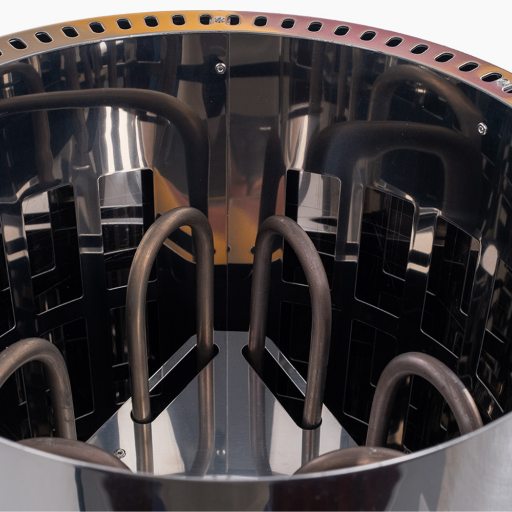 Электрокаменка для сауны УМТ "Сфера" ЭКМ-4,5 кВт/220В, корпус из нержавеющей стали, со встроенным пультом - фотография № 6