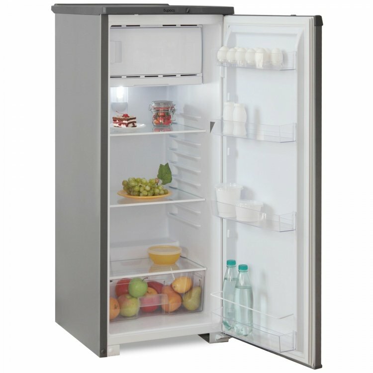 Холодильник БИРЮСА М110 Серебристый Металлик - фотография № 5