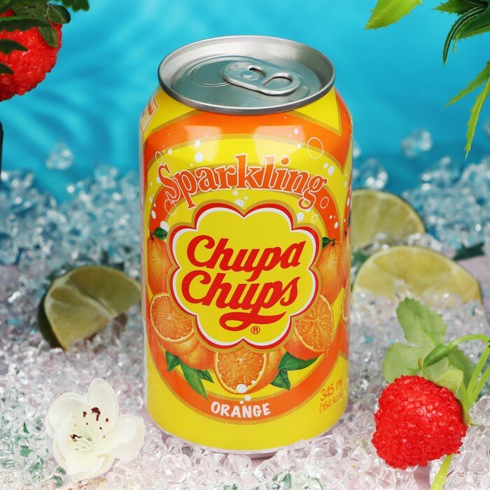 Газированный напиток Chupa Chups « Апельсин» , 345 мл - фотография № 1