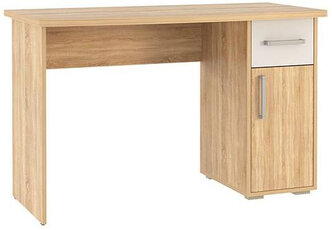 Компьютерный стол Woodville Лайт-1 120 см дуб сонома / белый