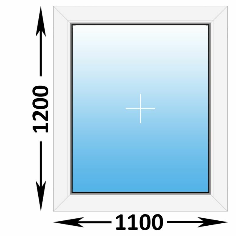 Пластиковое окно Veka WHS глухое 1100x1200 (ширина Х высота) (1100Х1200)