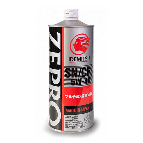 Моторное масло IDEMITSU Zepro Euro Spec, 5W-40, 1л, синтетическое [1849001]