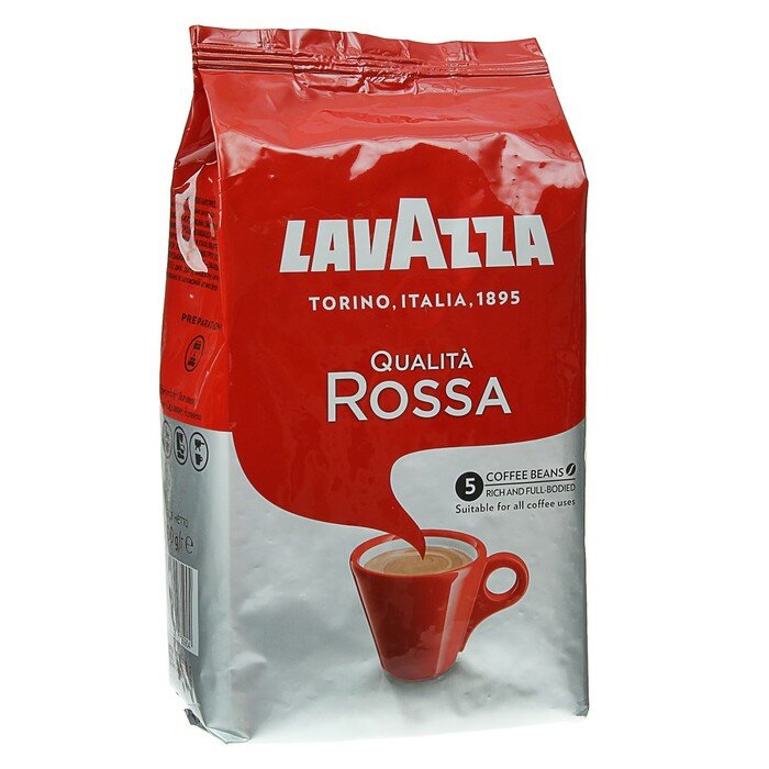 Lavazza Кофе зерновой LAVAZZA Rossa, 1 кг - фотография № 1